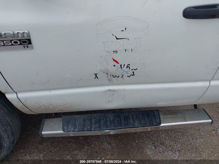 2007 Dodge Ram 3500 Hd Chassis St/Slt VIN: 3D6WG46A97G710012 Lot: 39787848