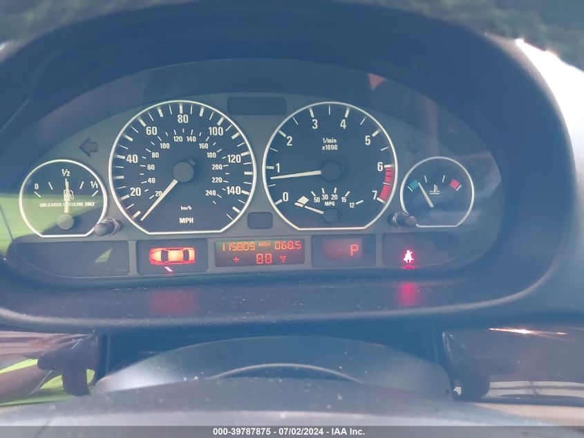 2002 BMW 330I VIN: WBAEV534X2KM22820 Lot: 39787875