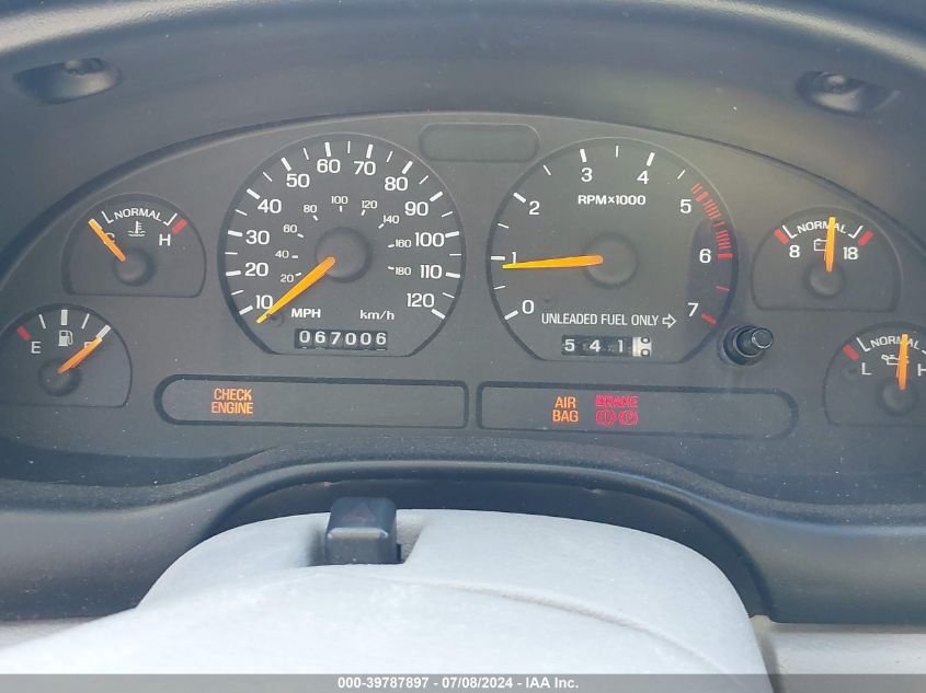 1997 Ford Mustang VIN: 1FALP4041VF201256 Lot: 39787897