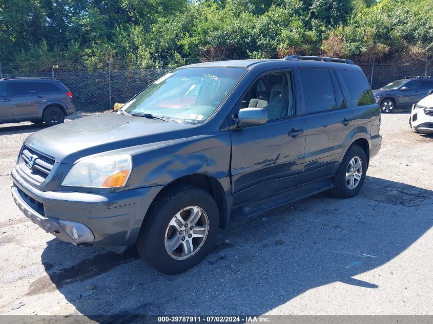 2003 Honda Pilot Ex VIN: 2HKYF18423H564156 Lot: 39787911
