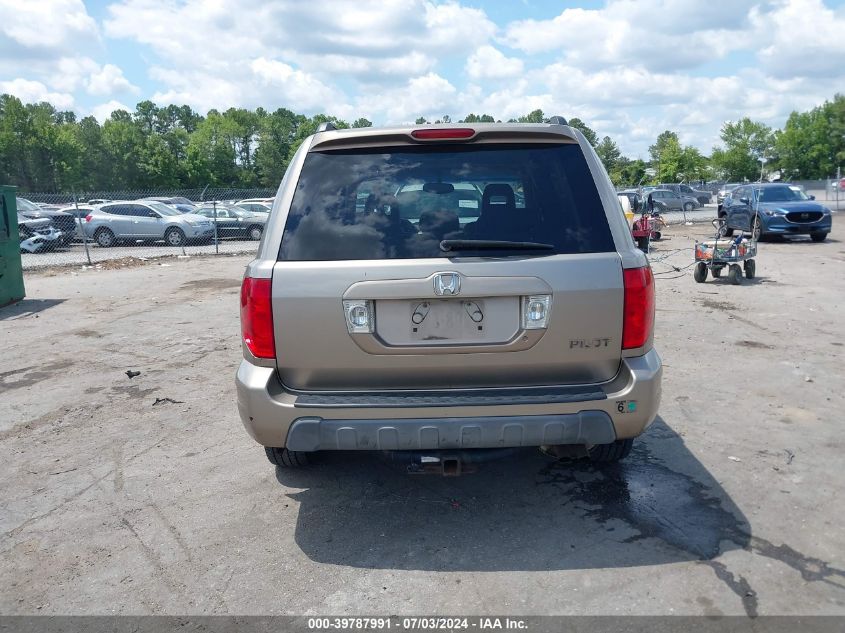 2003 Honda Pilot Ex-L VIN: 2HKYF18643H602259 Lot: 39787991