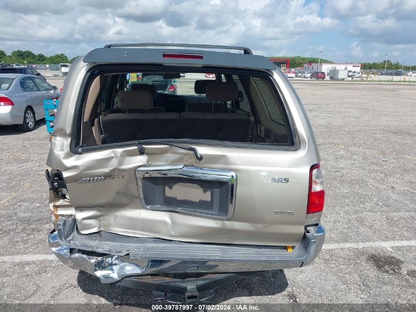 2002 Toyota 4Runner Sr5 V6 VIN: JT3GN86R020227961 Lot: 39787997