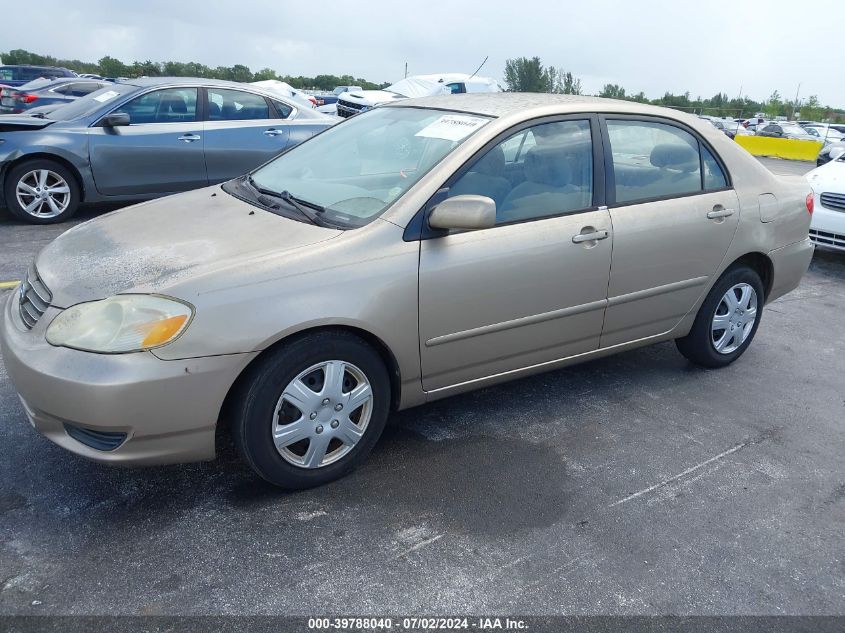 2004 Toyota Corolla Le VIN: 1NXBR32E64Z279019 Lot: 39788040