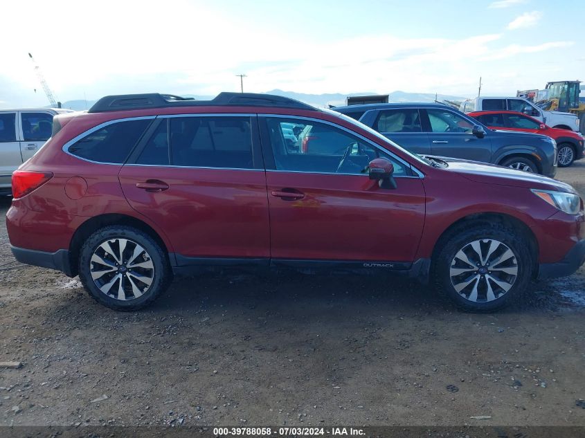 2015 Subaru Outback 2.5I Limited VIN: 4S4BSALC7F3256962 Lot: 39788058