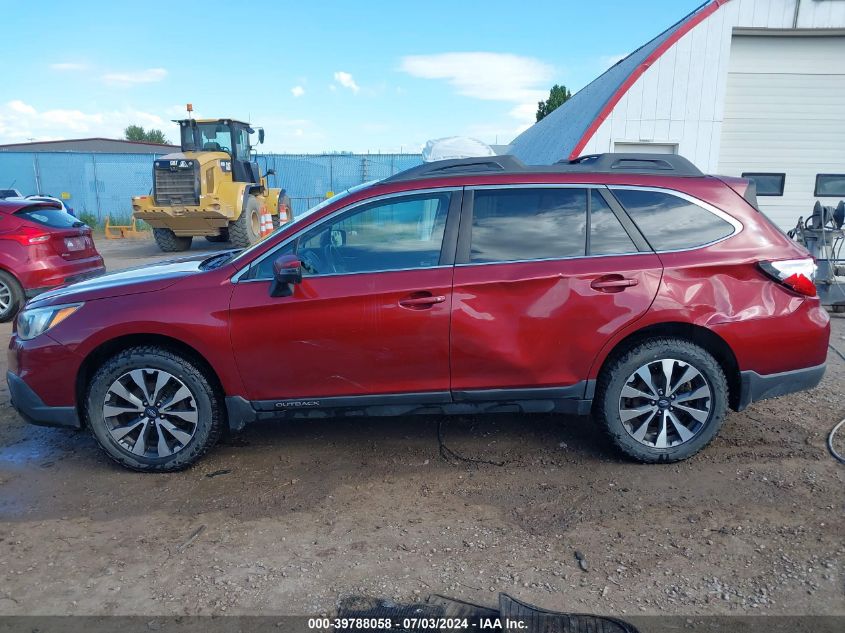 2015 Subaru Outback 2.5I Limited VIN: 4S4BSALC7F3256962 Lot: 39788058