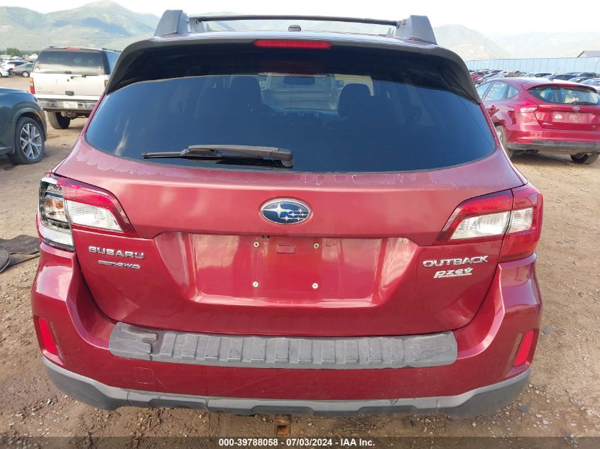 2015 Subaru Outback 2.5I Limited VIN: 4S4BSALC7F3256962 Lot: 39788058