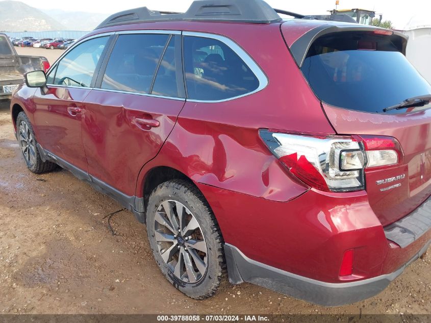 2015 Subaru Outback 2.5I Limited VIN: 4S4BSALC7F3256962 Lot: 39788058