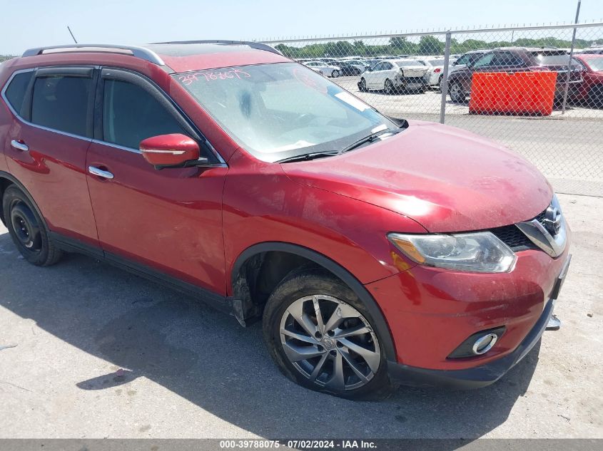 2015 Nissan Rogue Sl VIN: 5N1AT2MT4FC900074 Lot: 39788075