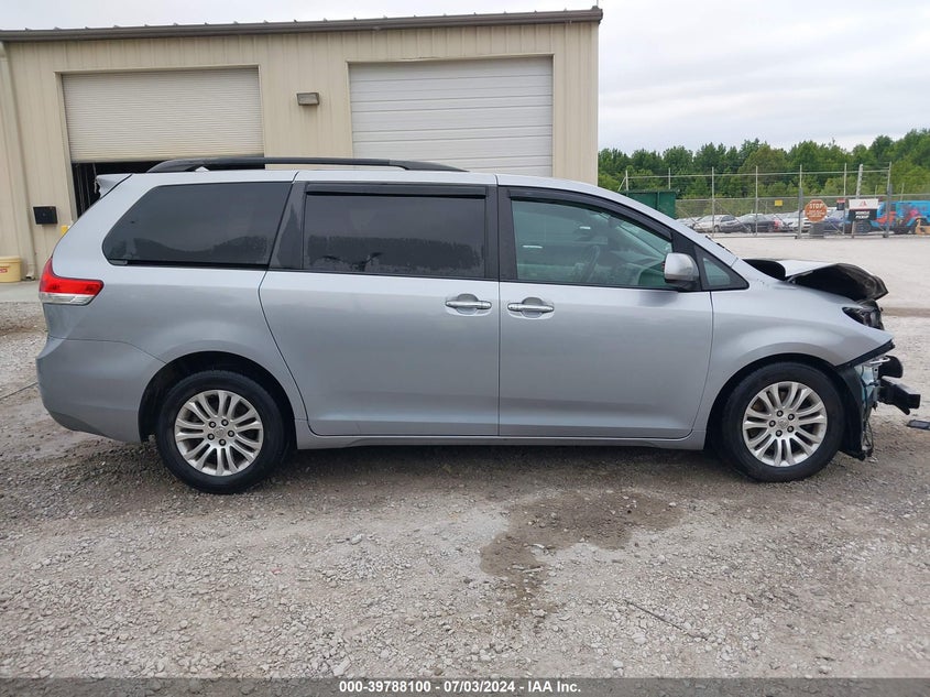 2012 Toyota Sienna Xle V6 8 Passenger VIN: 5TDYK3DC9CS260675 Lot: 39788100