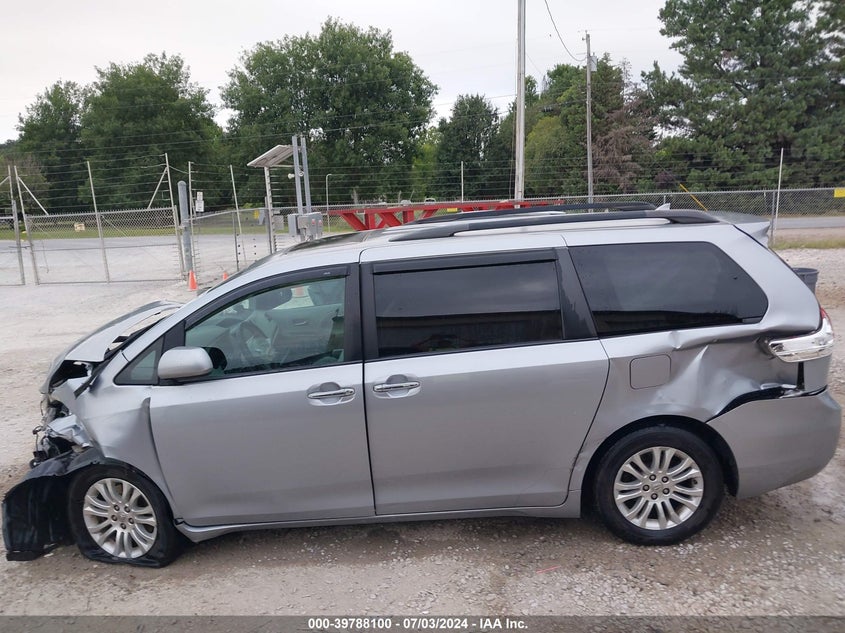 2012 Toyota Sienna Xle V6 8 Passenger VIN: 5TDYK3DC9CS260675 Lot: 39788100