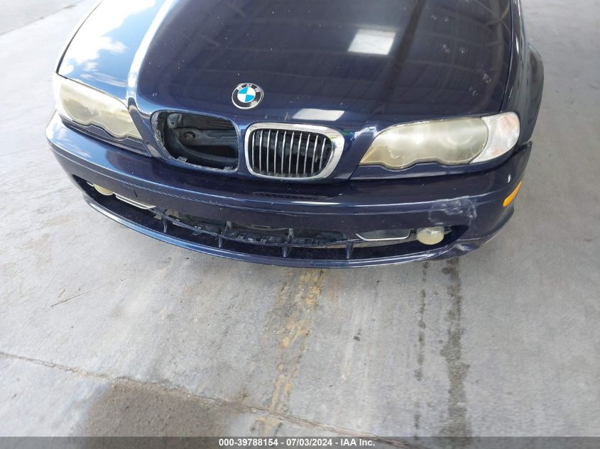 2002 BMW 330Ci VIN: WBABS53432JU89051 Lot: 39788154
