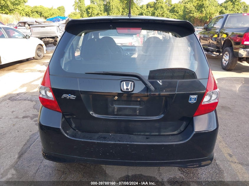 2008 Honda Fit Sport VIN: JHMGD386X8S030781 Lot: 39788160