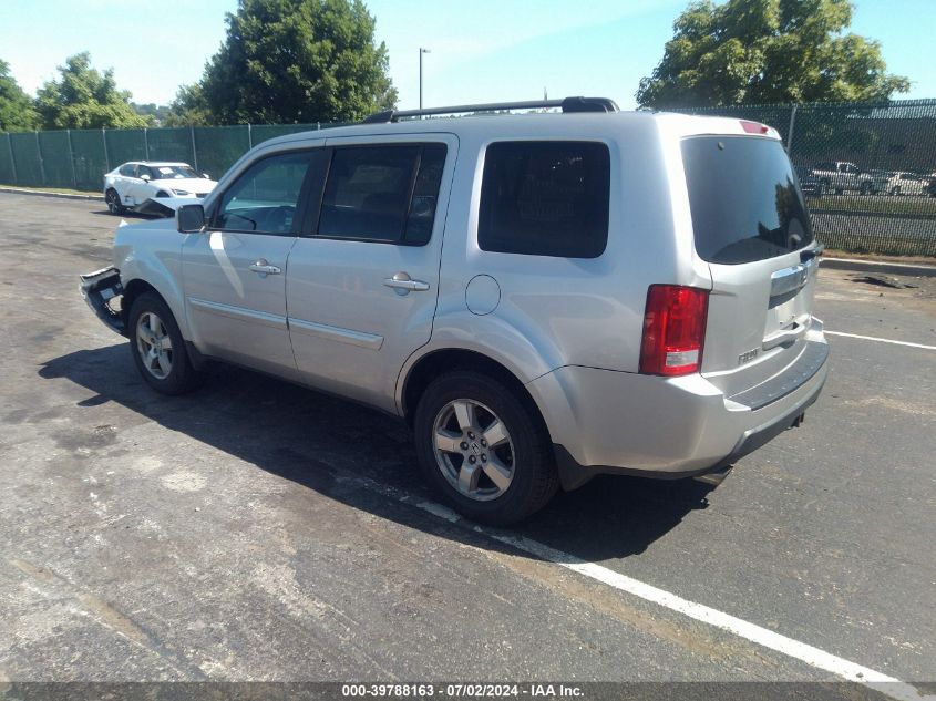 2011 Honda Pilot Ex-L VIN: 5FNYF4H57BB091118 Lot: 39788163