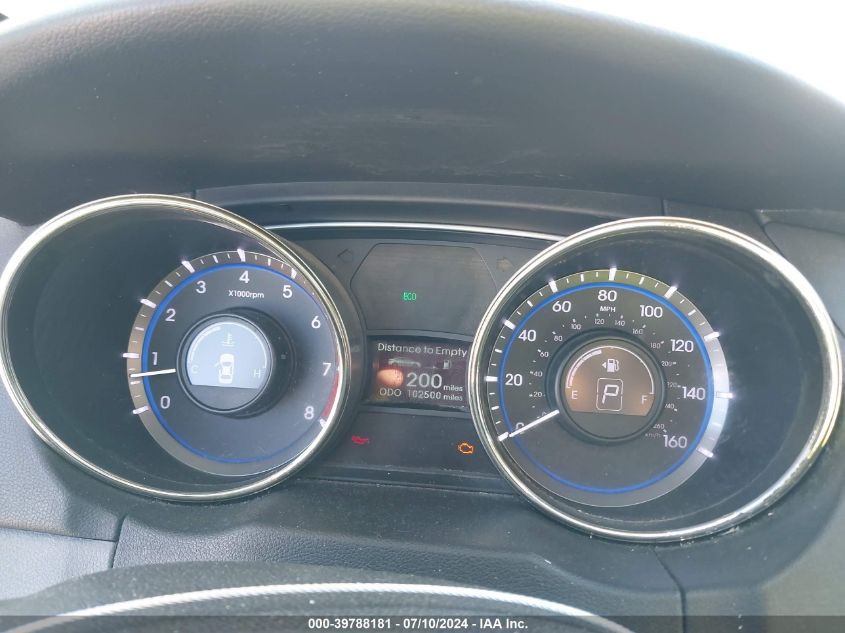 2012 Hyundai Sonata Gls VIN: 5NPEB4AC6CH499118 Lot: 39788181