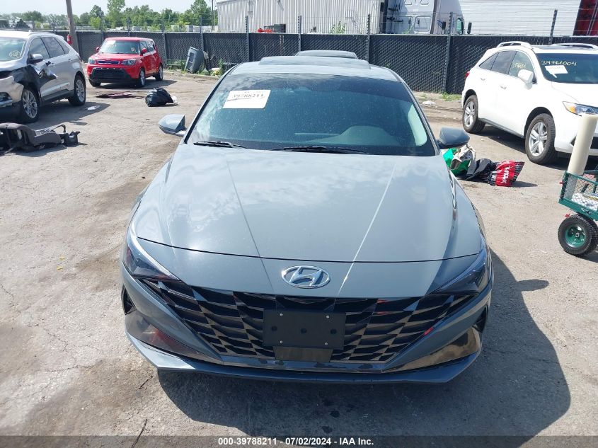 2021 Hyundai Elantra Limited VIN: KMHLP4AG0MU171580 Lot: 39788211