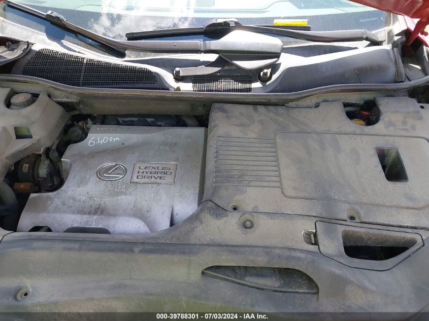 2010 Lexus Rx 450H VIN: JTJBC1BA0A2403684 Lot: 39788301