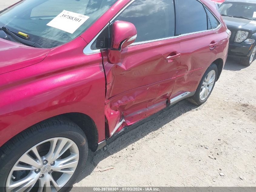 2010 Lexus Rx 450H VIN: JTJBC1BA0A2403684 Lot: 39788301