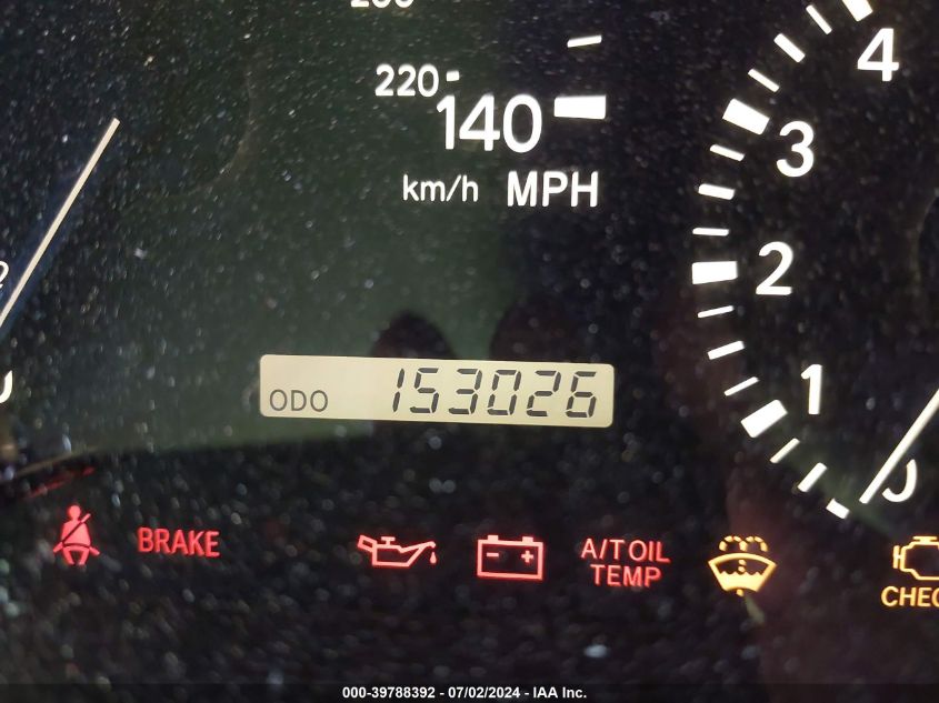 2002 Lexus Rx 300 300 VIN: JTJHF10U120257209 Lot: 39788392