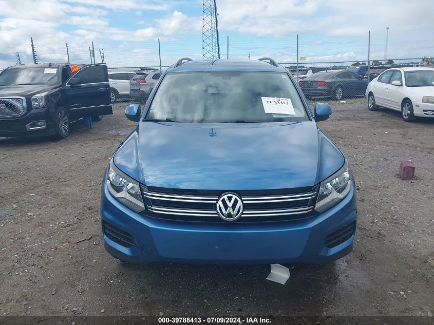 2017 Volkswagen Tiguan 2.0T/2.0T S VIN: WVGAV7AXXHK013814 Lot: 39788413