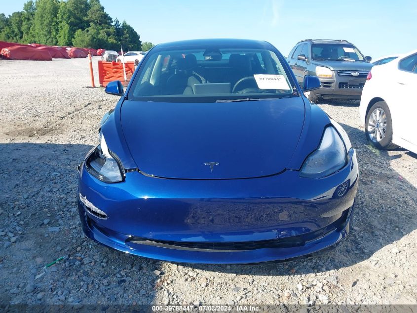 2022 Tesla Model 3 Long Range Dual Motor All-Wheel Drive VIN: 5YJ3E1EB1NF180709 Lot: 39788447