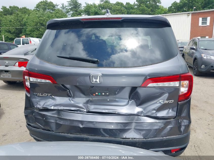 2021 Honda Pilot Awd Ex-L VIN: 5FNYF6H53MB054534 Lot: 39788450