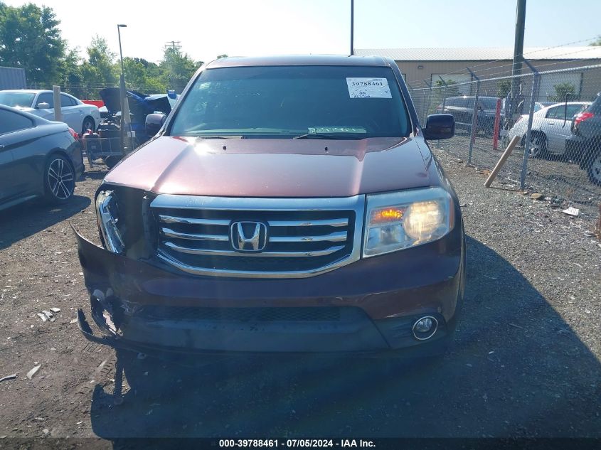 2012 Honda Pilot Ex-L VIN: 5FNYF4H5XCB073813 Lot: 39788461