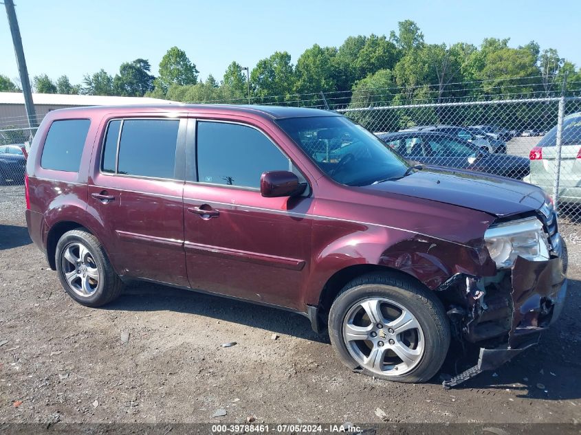 2012 Honda Pilot Ex-L VIN: 5FNYF4H5XCB073813 Lot: 39788461