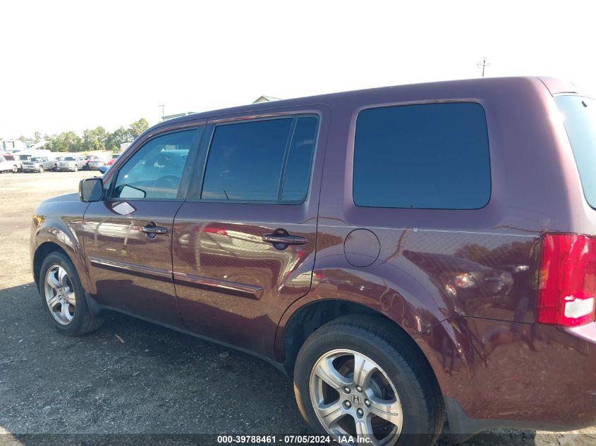 2012 Honda Pilot Ex-L VIN: 5FNYF4H5XCB073813 Lot: 39788461