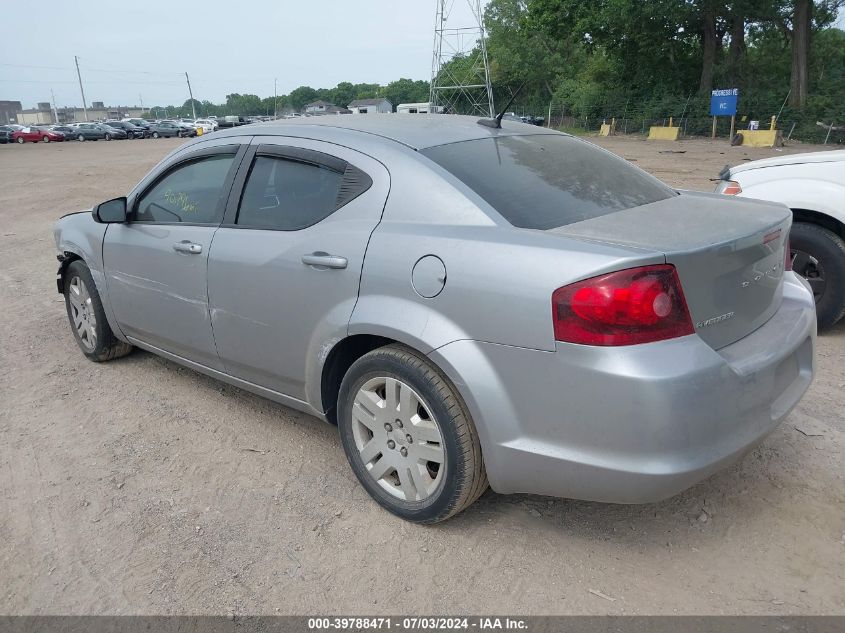 2014 Dodge Avenger Se VIN: 1C3CDZAB2EN234662 Lot: 39788471