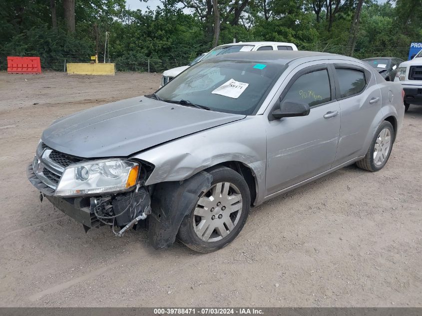 2014 Dodge Avenger Se VIN: 1C3CDZAB2EN234662 Lot: 39788471