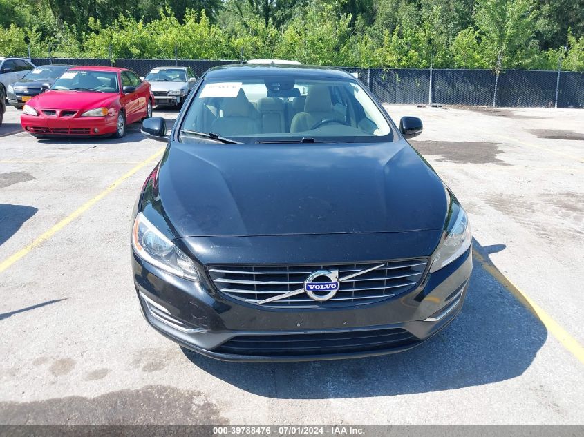 2015 Volvo S60 T5 Premier VIN: YV140MFB1F1304744 Lot: 39788476