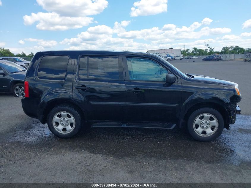 2012 Honda Pilot Lx VIN: 5FNYF4H23CB003883 Lot: 39788494