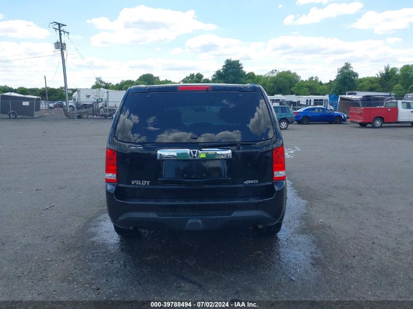 2012 Honda Pilot Lx VIN: 5FNYF4H23CB003883 Lot: 39788494