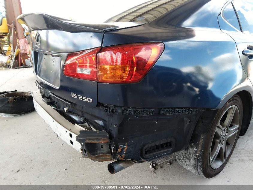 2006 Lexus Is 250 VIN: JTHBK262562017282 Lot: 39788501