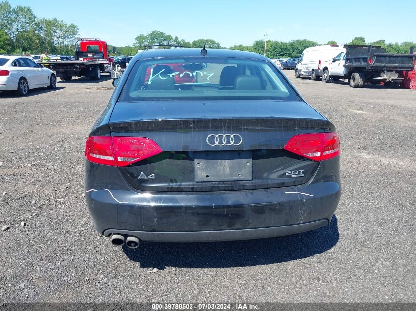 2011 Audi A4 2.0T Premium VIN: WAUHFAFL5BN052476 Lot: 39788503