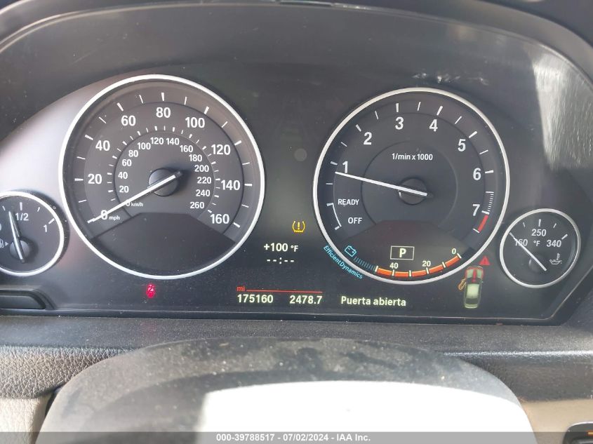 2014 BMW 3 Series 320I VIN: WBA3B1G52ENN90482 Lot: 39788517