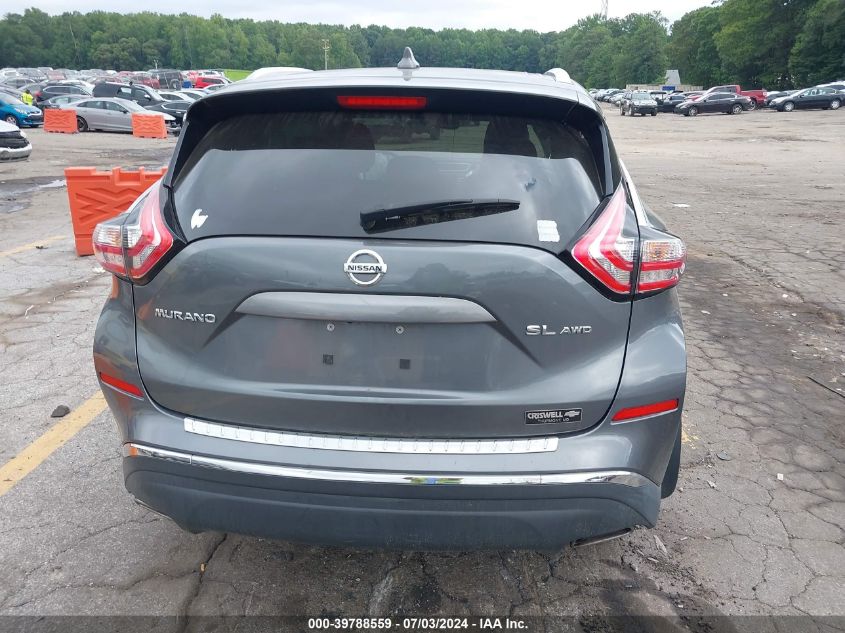 2017 Nissan Murano S/Sl/Sv/Platinum VIN: 5N1AZ2MHXHN148950 Lot: 39788559