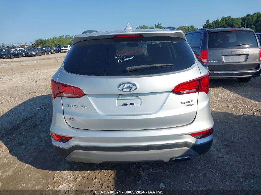 2018 Hyundai Santa Fe Sport 2.4L VIN: 5XYZUDLB9JG566220 Lot: 39788571