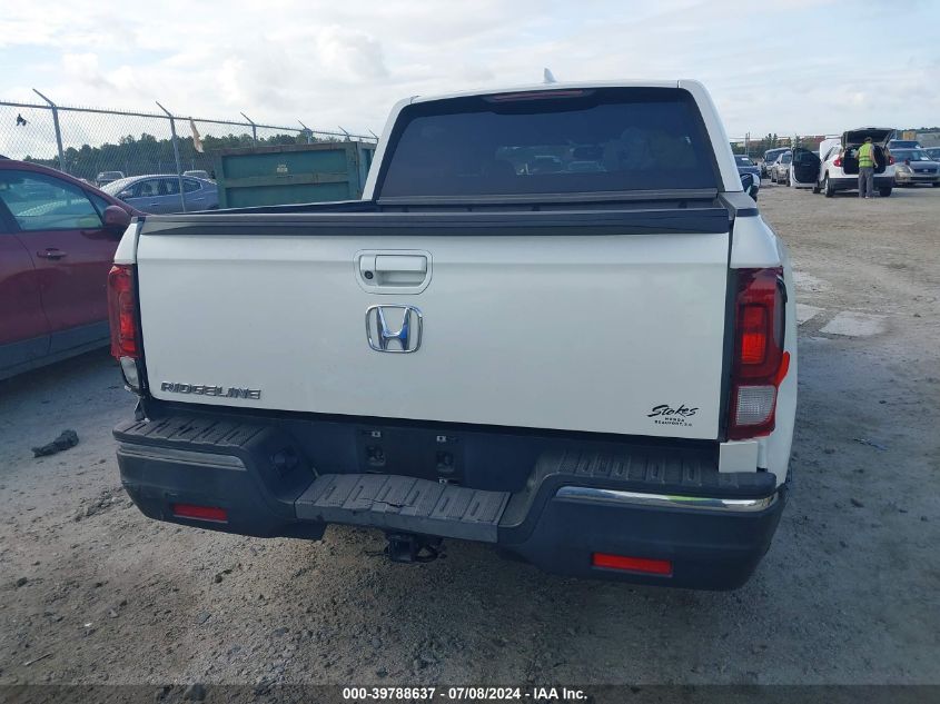 2018 Honda Ridgeline Rtl-T VIN: 5FPYK2F68JB001539 Lot: 39788637