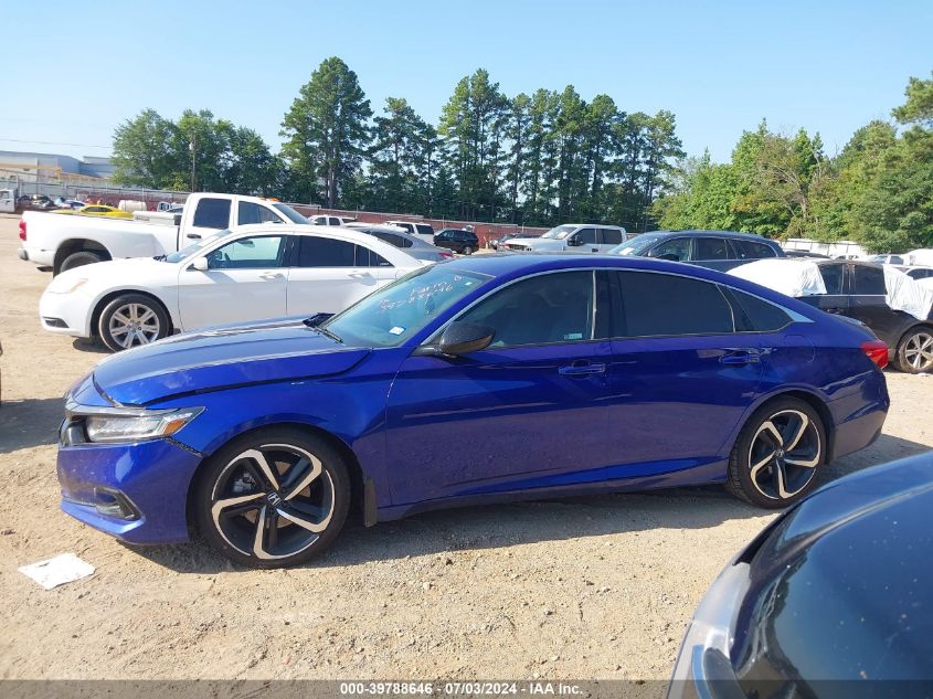 2021 Honda Accord Sport Special Edition VIN: 1HGCV1F49MA113252 Lot: 39788646