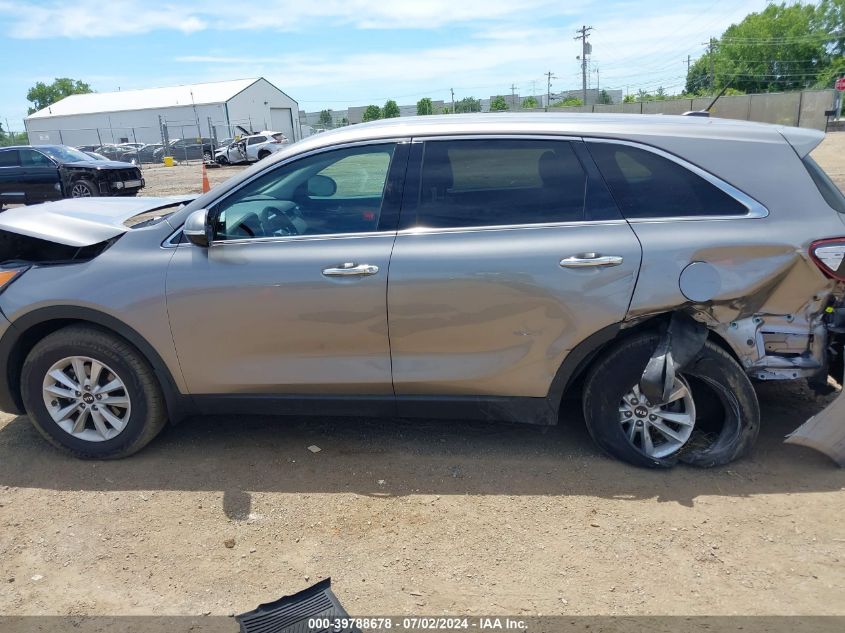 2019 Kia Sorento 2.4L Lx VIN: 5XYPG4A36KG556885 Lot: 39788678