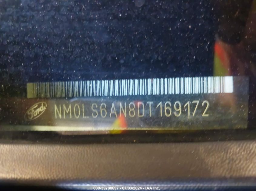 2013 Ford Transit Connect Xl VIN: NM0LS6AN8DT169172 Lot: 39788697