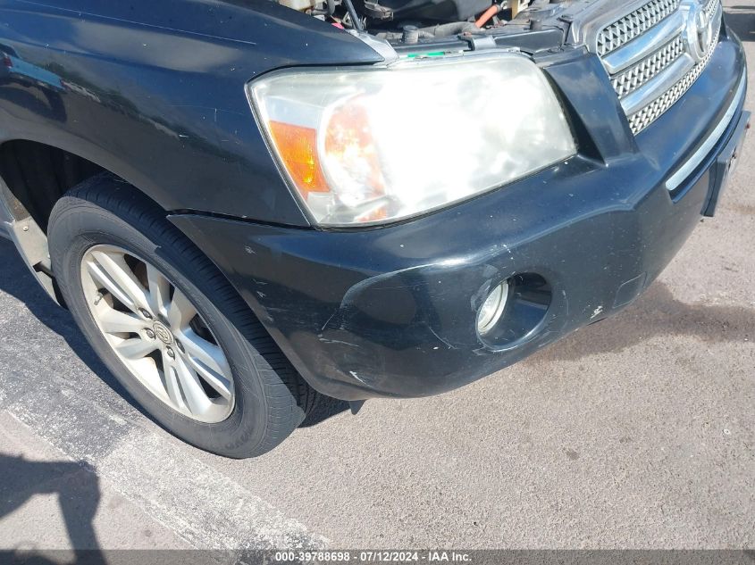 2006 Toyota Highlander Hybrid Limited V6 VIN: JTEDW21AX60012230 Lot: 39788698