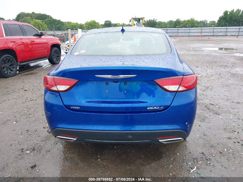 2016 Chrysler 200 S VIN: 1C3CCCDG3GN105467 Lot: 39788852