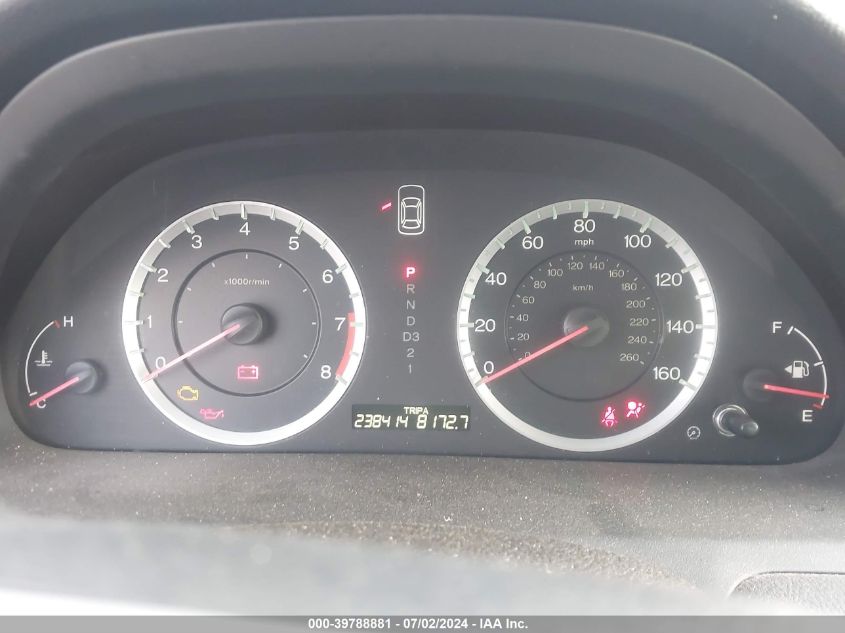 2011 Honda Accord 2.4 Lx VIN: 1HGCP2F39BA014273 Lot: 39788881