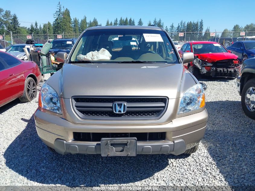 2005 Honda Pilot Ex-L VIN: 2HKYF18545H552666 Lot: 39788895