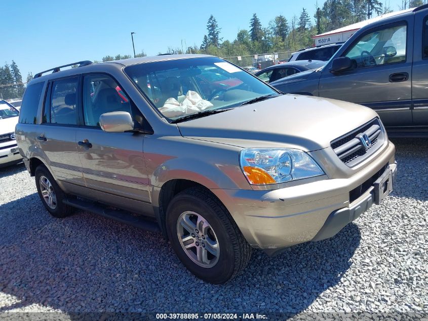 2005 Honda Pilot Ex-L VIN: 2HKYF18545H552666 Lot: 39788895