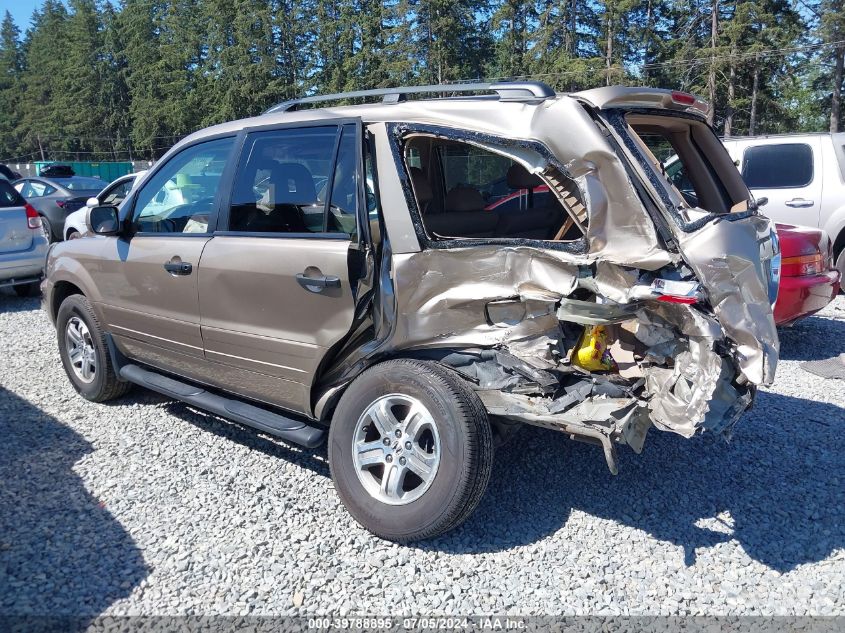 2005 Honda Pilot Ex-L VIN: 2HKYF18545H552666 Lot: 39788895