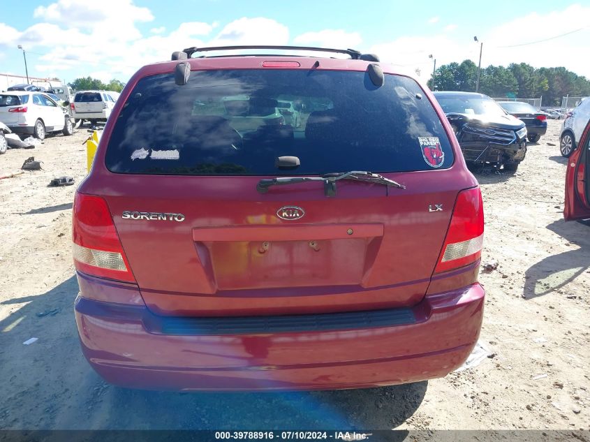 2004 Kia Sorento Ex/Lx VIN: KNDJD733245227058 Lot: 39788916