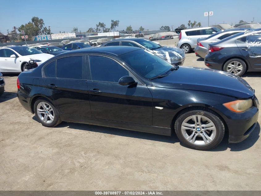 2008 BMW 328I VIN: WBAVC53598F008055 Lot: 39788977